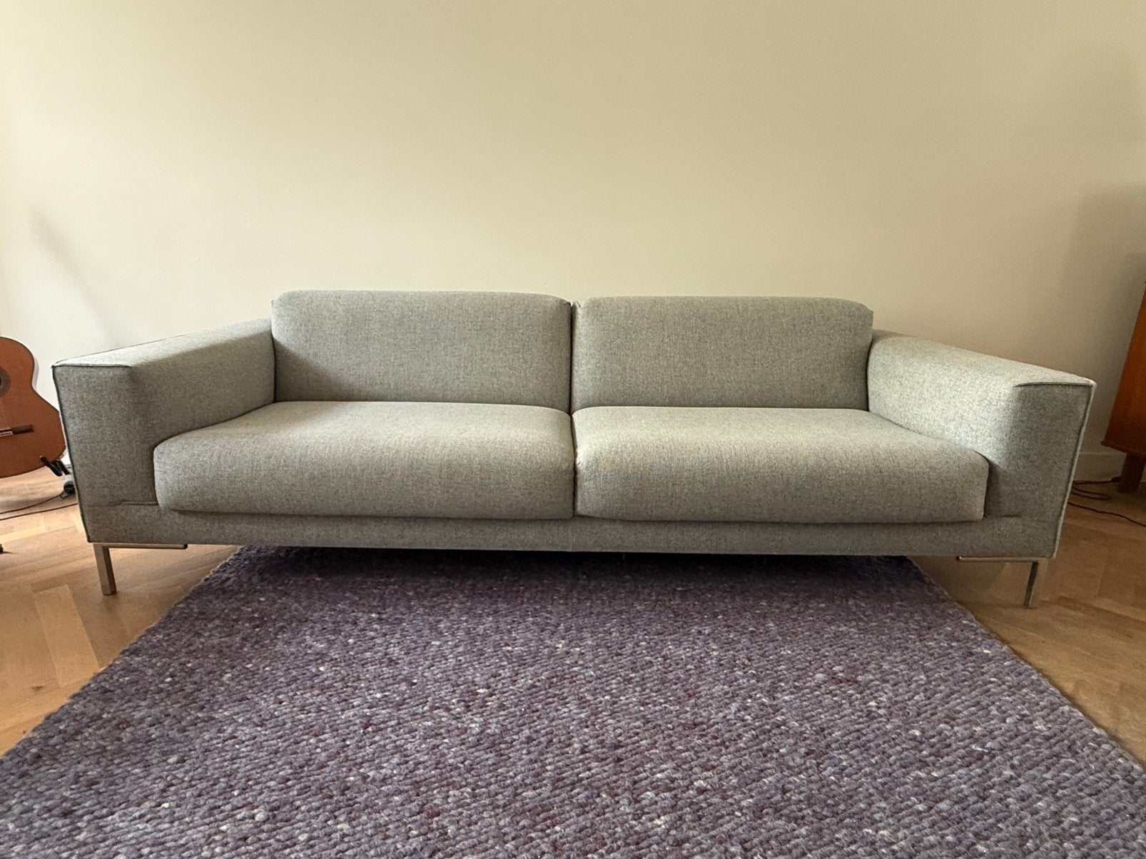 Design on Stock grijze bank, Ophalen, Gebruikt, 75 tot 100 cm, 200 tot 250 cm