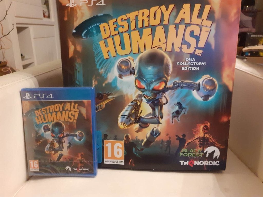 Destroy All Humans , DNA collectors Edition voor Ps4 / Ps5, Ophalen, Overige genres, 1 speler, Zo goed als nieuw