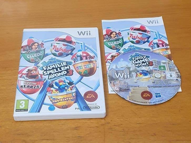 Wii | Hasbro Familie Spellen Avond 3, Spelcomputers en Games, Games | Nintendo Wii, Gebruikt, Ophalen of Verzenden, Sport, 3 spelers of meer