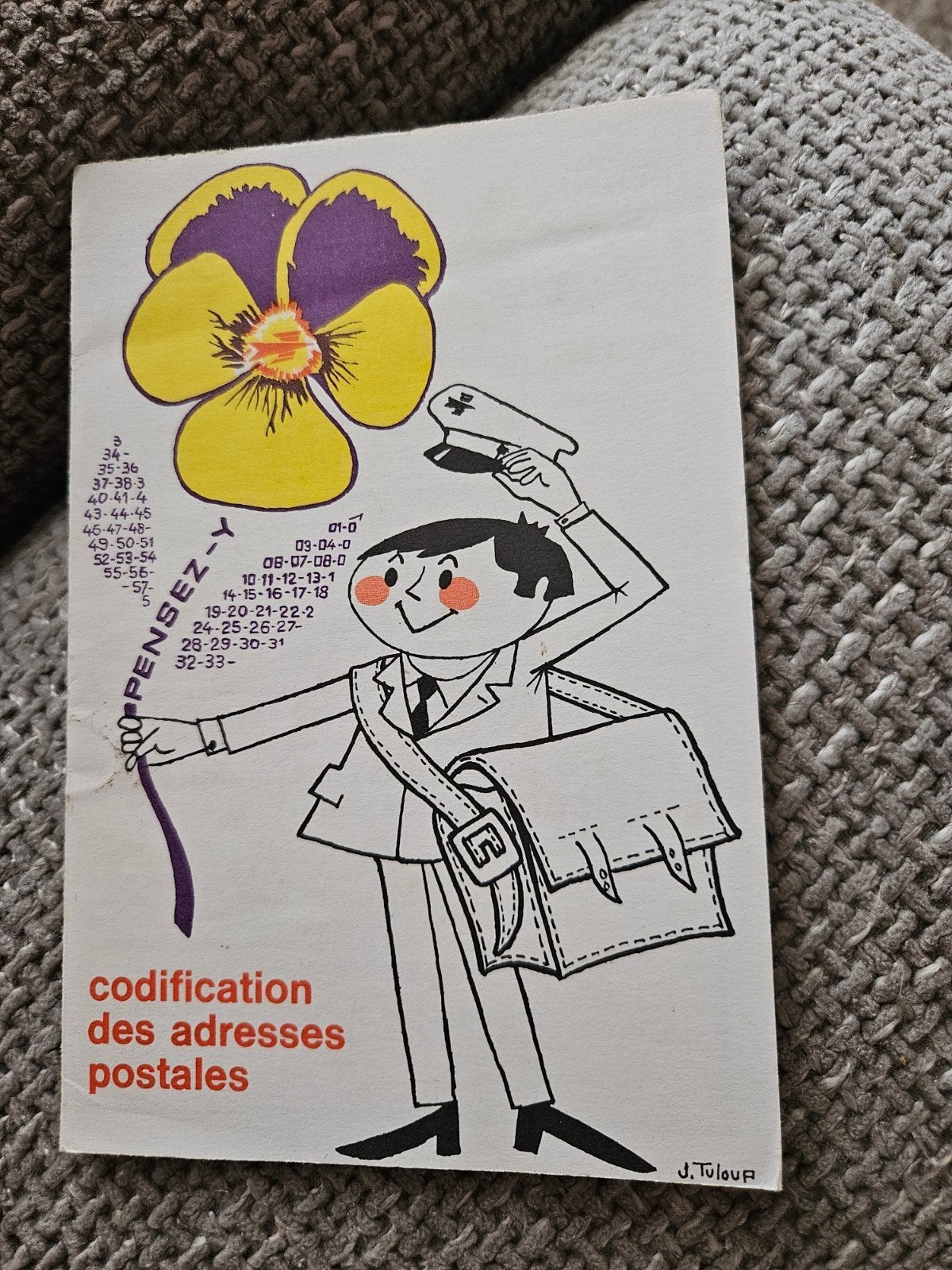 franse PTT folder: Postcodes en Adressen, Ophalen of Verzenden, 1960 tot 1980, Buitenland, Knipsel(s)
