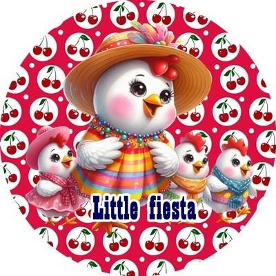 L2216 icing frosting kip 20cm eetbare taart plaat print, Hobby en Vrije tijd, Taarten en Cupcakes maken, Nieuw, Versiering, Taarten
