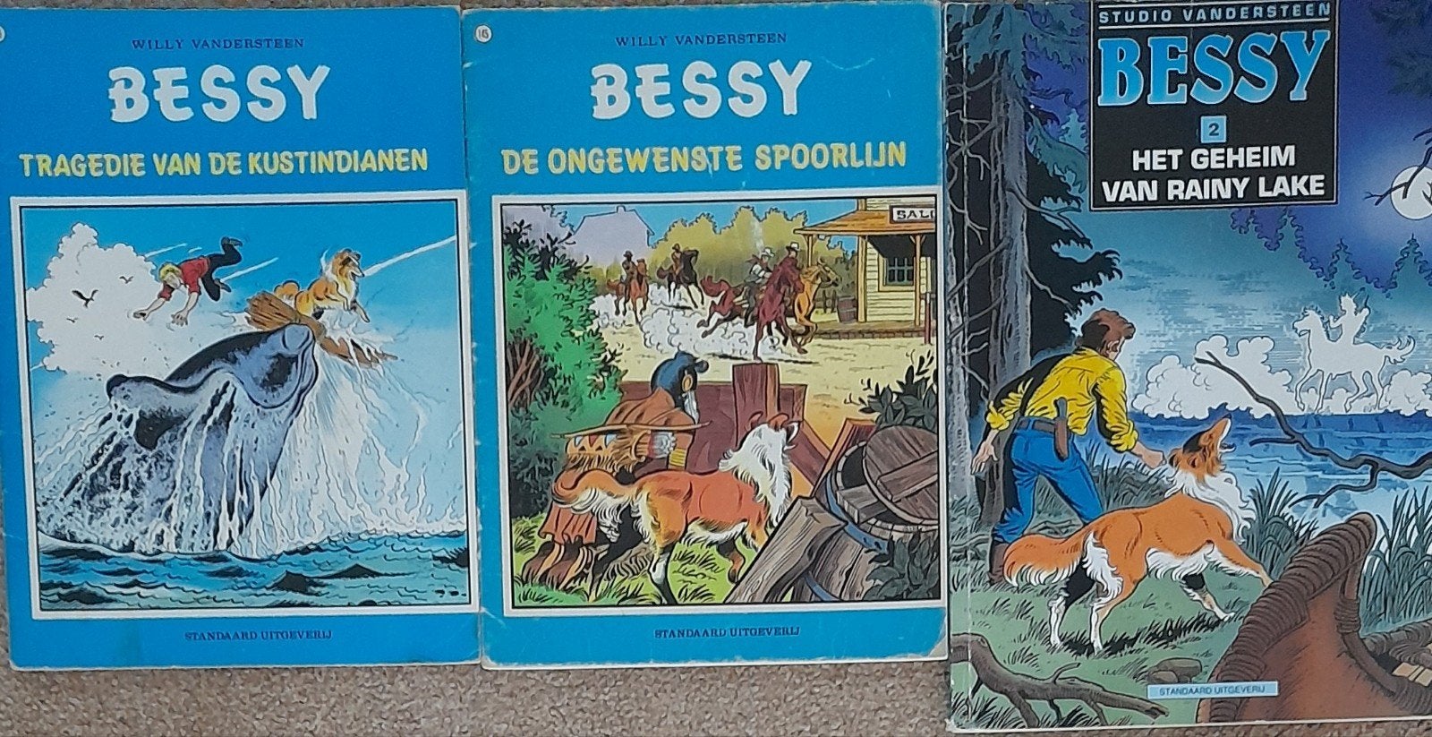 Diverse stripboeken: Winnetou, Bessy, enz, Boeken, Stripboeken, Meerdere stripboeken, Ophalen of Verzenden, Gelezen, Diverse auteurs (Karl May, Willy Vandersteen, Hermann, Greg)