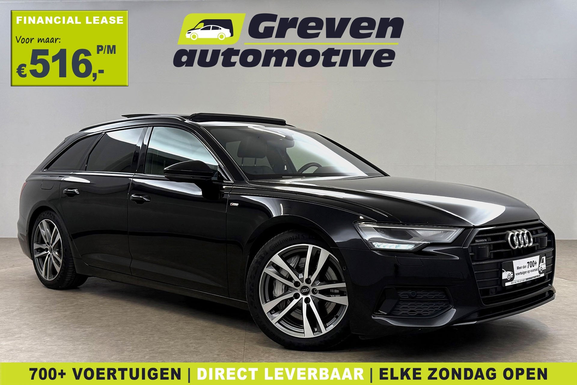 Audi A6 Avant C8 50 TFSI e Quattro S-Line | Pano | Virtual |, Auto's, Automaat, Gebruikt, Zwart, Vierwielaandrijving