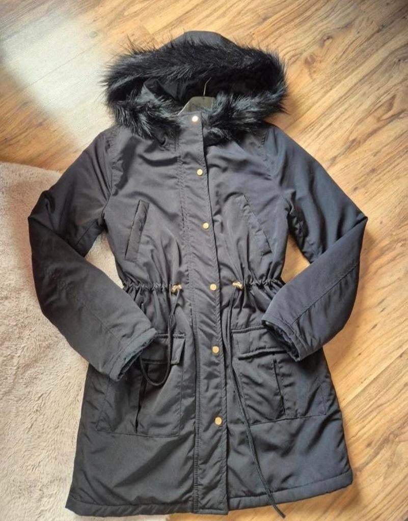 Parka jas maat XS tussenjas Nieuw, H&M, Zwart, Nieuw, Ophalen of Verzenden