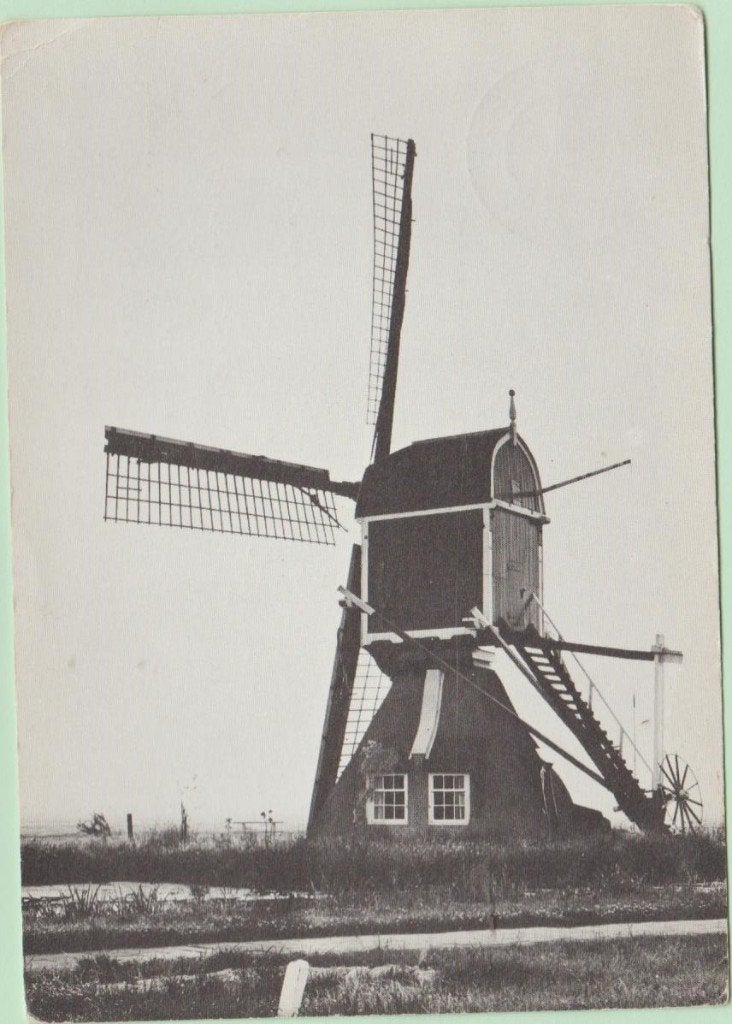 Hazerswoude (ZH) Wipwatermolen 'De rode Wip' 1960, Ophalen, 1940 tot 1960, Gelopen, Zuid-Holland