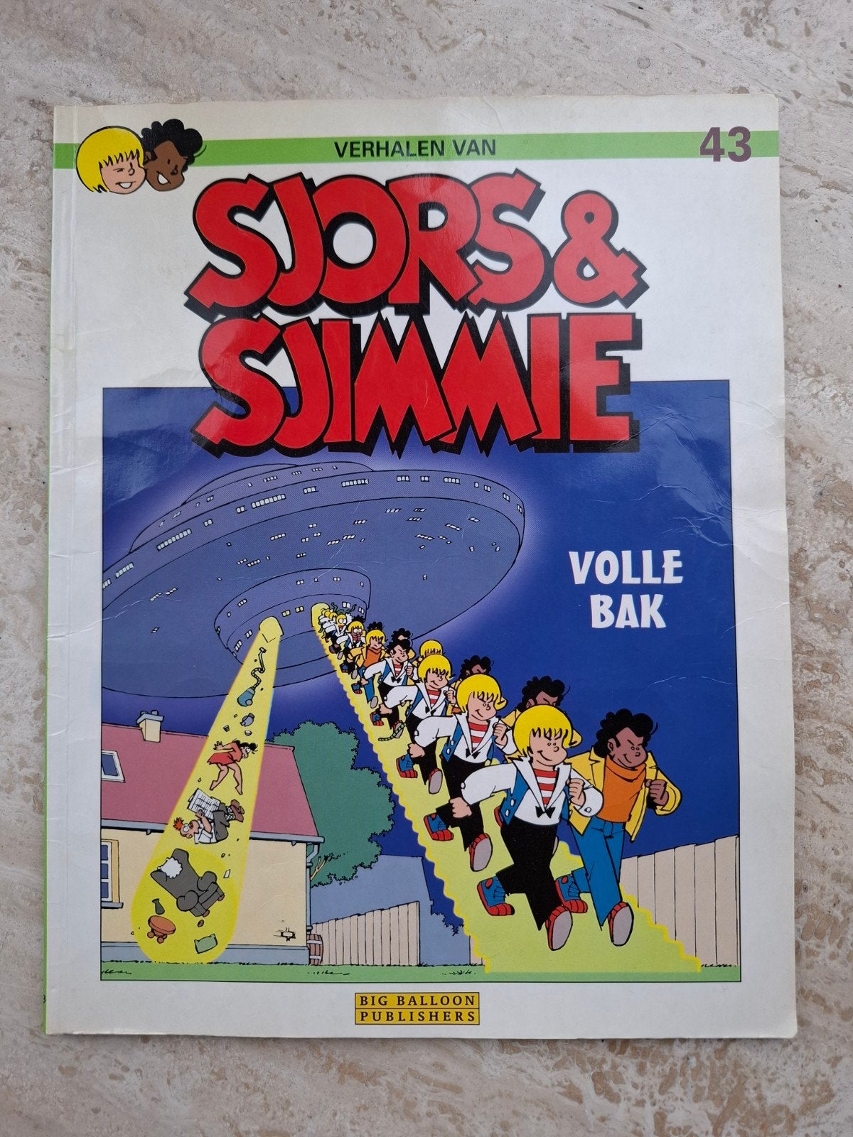 Sjors & Sjimmie 43 - Verhalen van Sjors & Sjimmie - Volle Ba, Gelezen, Jos Beekman, Evert Gerardts, Michael Engler, Hein Haakman