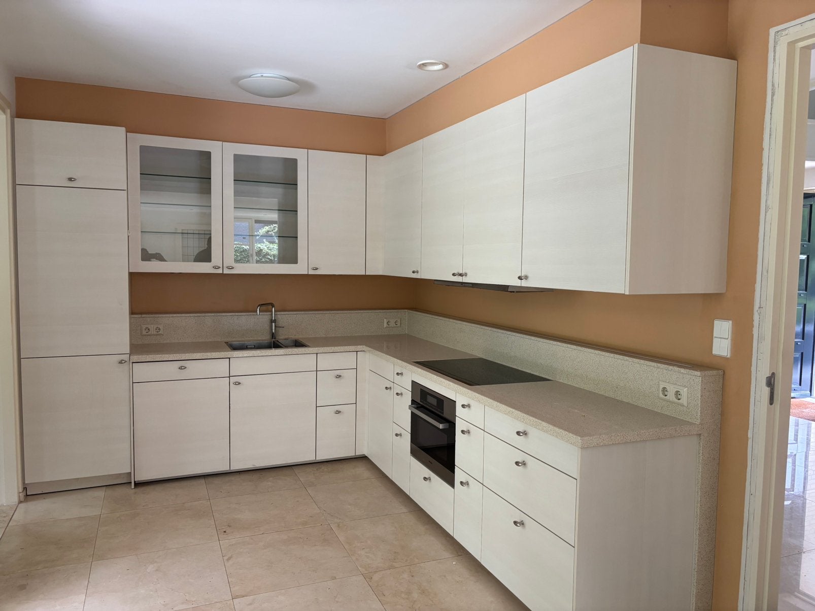 Nette gebruikte SieMatic keuken te koop (zelf demonteren), Ophalen, Gebruikt, Hoekkeuken, Crème