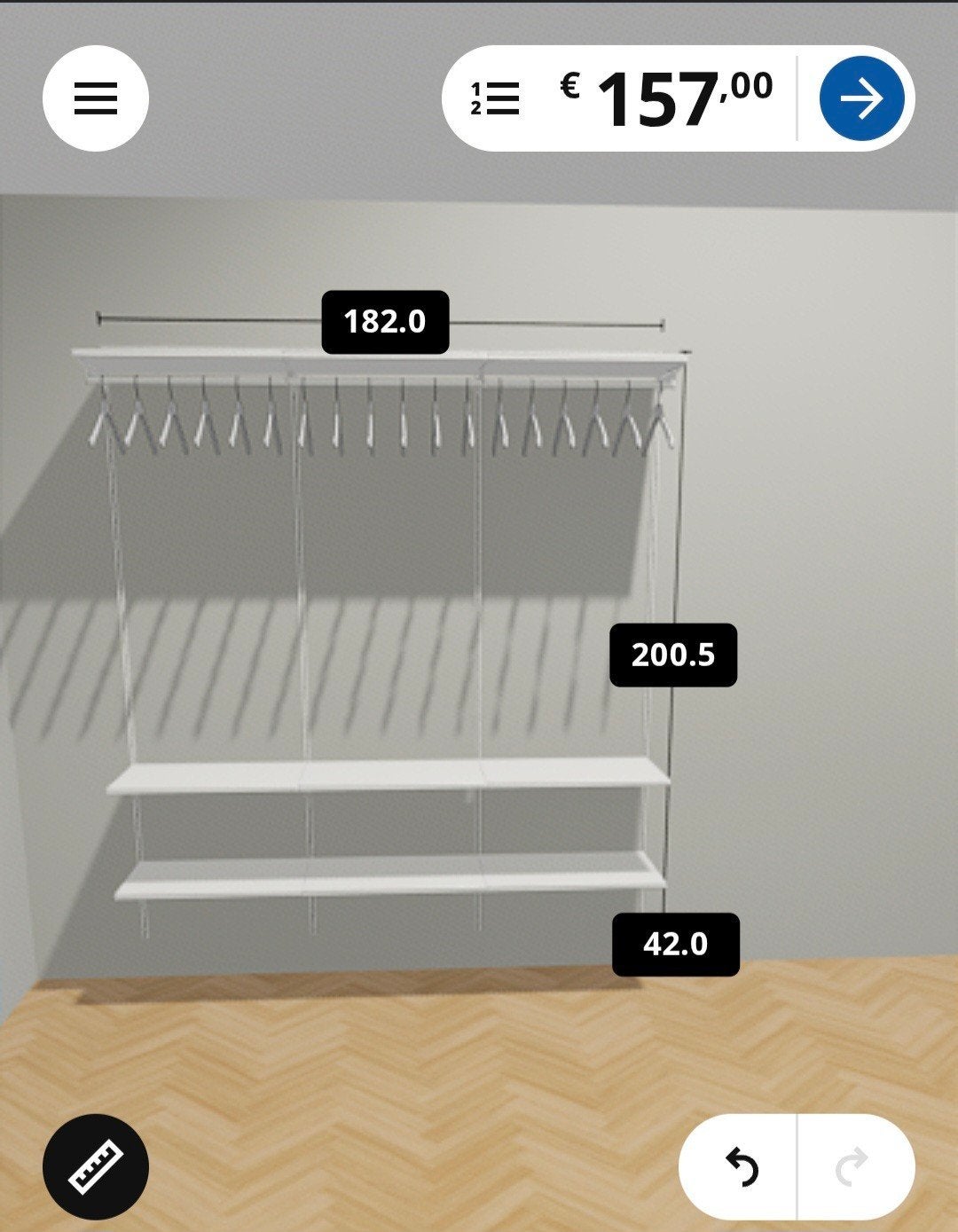 IKEA BOAXEL hang- en opbergsysteem, Ophalen of Verzenden
