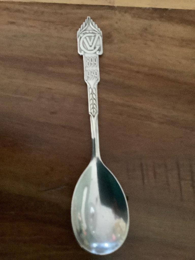 Verzilverde lepel, Antiek en Kunst, Ophalen of Verzenden