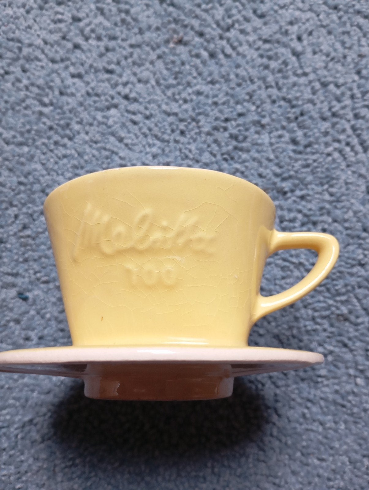 Vintage Melitta 100 Geel Filter, Ophalen of Verzenden