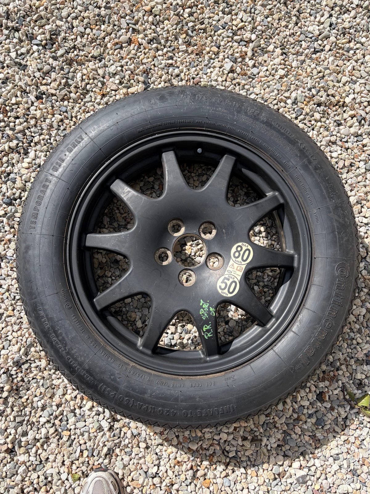 Range Rover 19'' Space Saver Reservewiel T175/80R19, Ophalen of Verzenden, Gebruikt