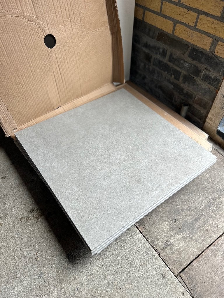 12 sanitair tegels (60*60), Ophalen, 60 cm of meer, Nieuw, Minder dan 5 m²