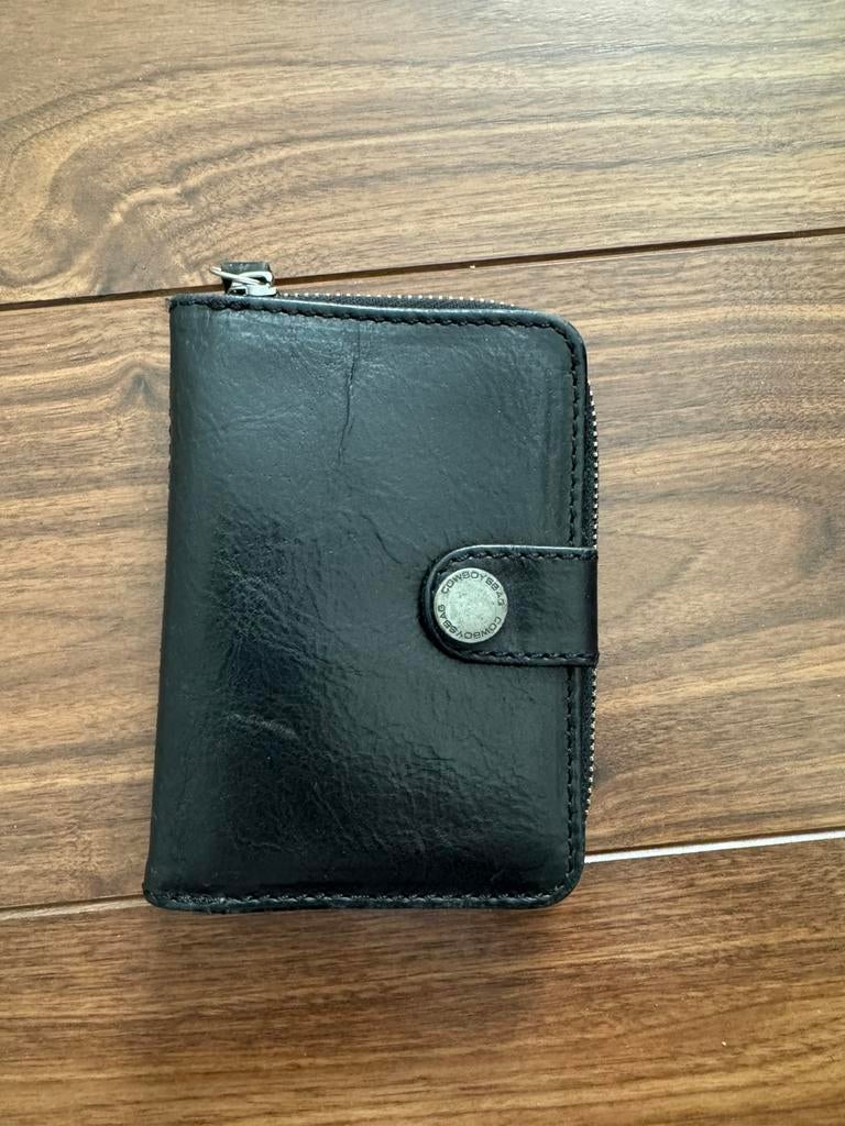 Cowboysbag portemonnee, Ophalen of Verzenden, Gebruikt, Zwart, Leer