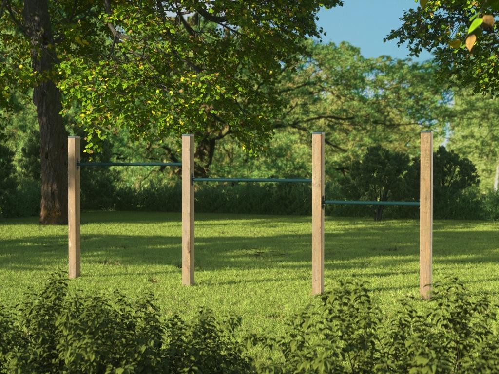 DUIKELREK DRIEDELIG kukelrek rekstok trapeze duikelstang, Ophalen, Nieuw