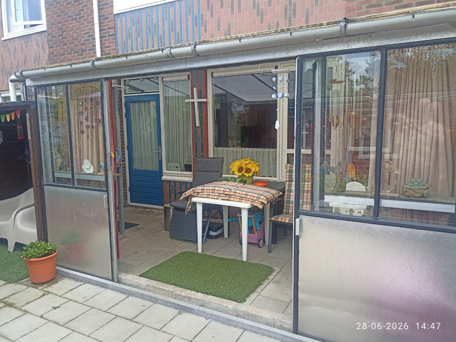 Gebruikte Veranda/Serre met Schuifdeuren, Tuin en Terras, Overkappingen, Ophalen, Gebruikt, Veranda