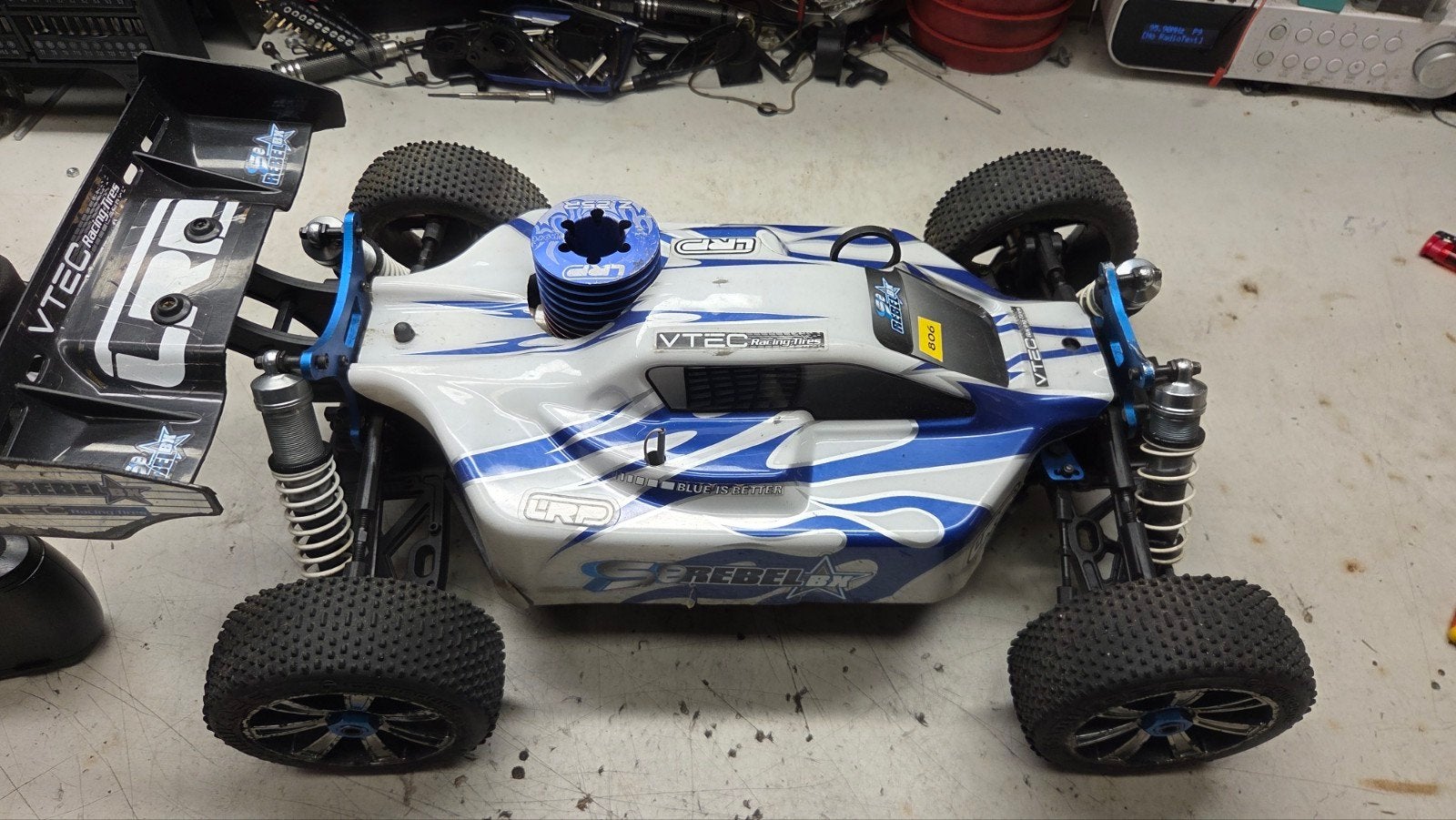 Te koop mooie lrp, Gebruikt, Auto offroad, Ophalen of Verzenden, Schaal 1:8