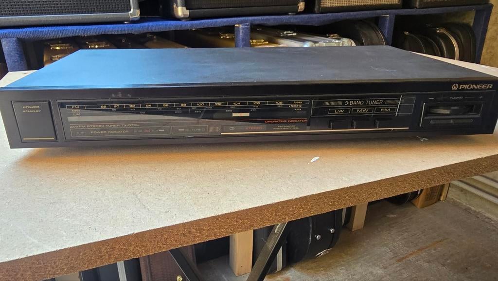 Pioneer TX-570L Stereo Tuner - Vintage AM/FM/LW Radio, Audio, Tv en Foto, Tuners, Ophalen, Gebruikt, Analoog