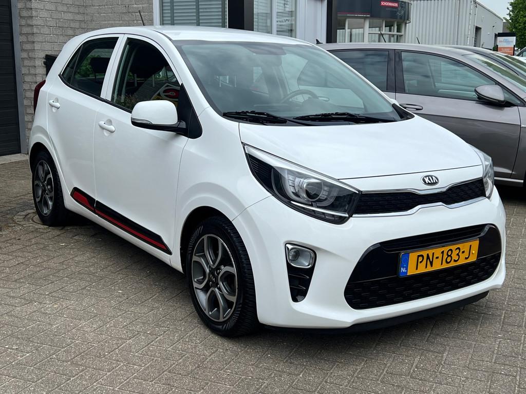 Kia Picanto 1.0 CVVT First Edition *Camera*LM velgen*Navi, Voorwielaandrijving, 12 maanden, Stof, Gebruikt