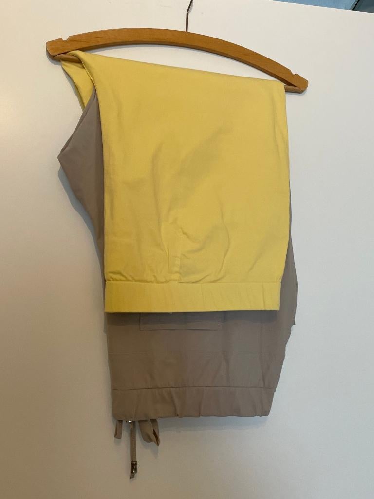 Dames 3/4 broek geel Adelina 50/52, Geel, Ophalen of Verzenden, Scheiter, Gedragen