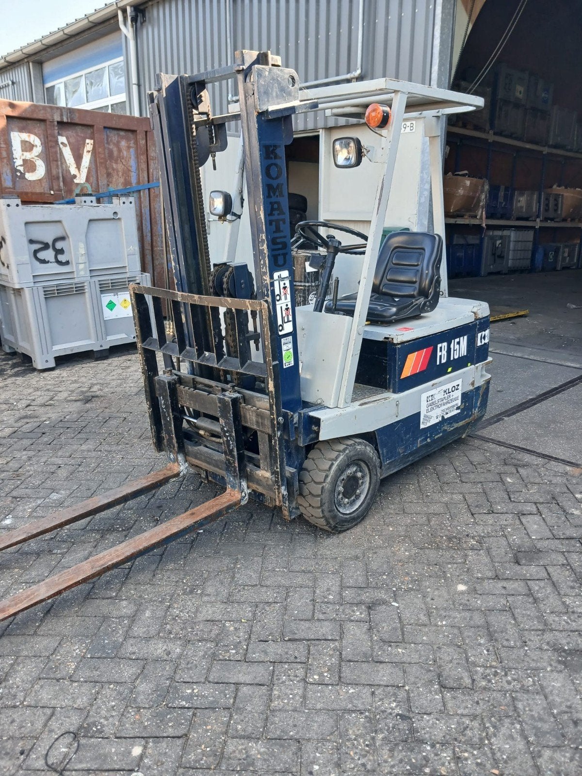 Elektrische Komatsu FB 15M Heftruck te koop, 1000 tot 2000 kg, Ophalen of Verzenden, Heftruck