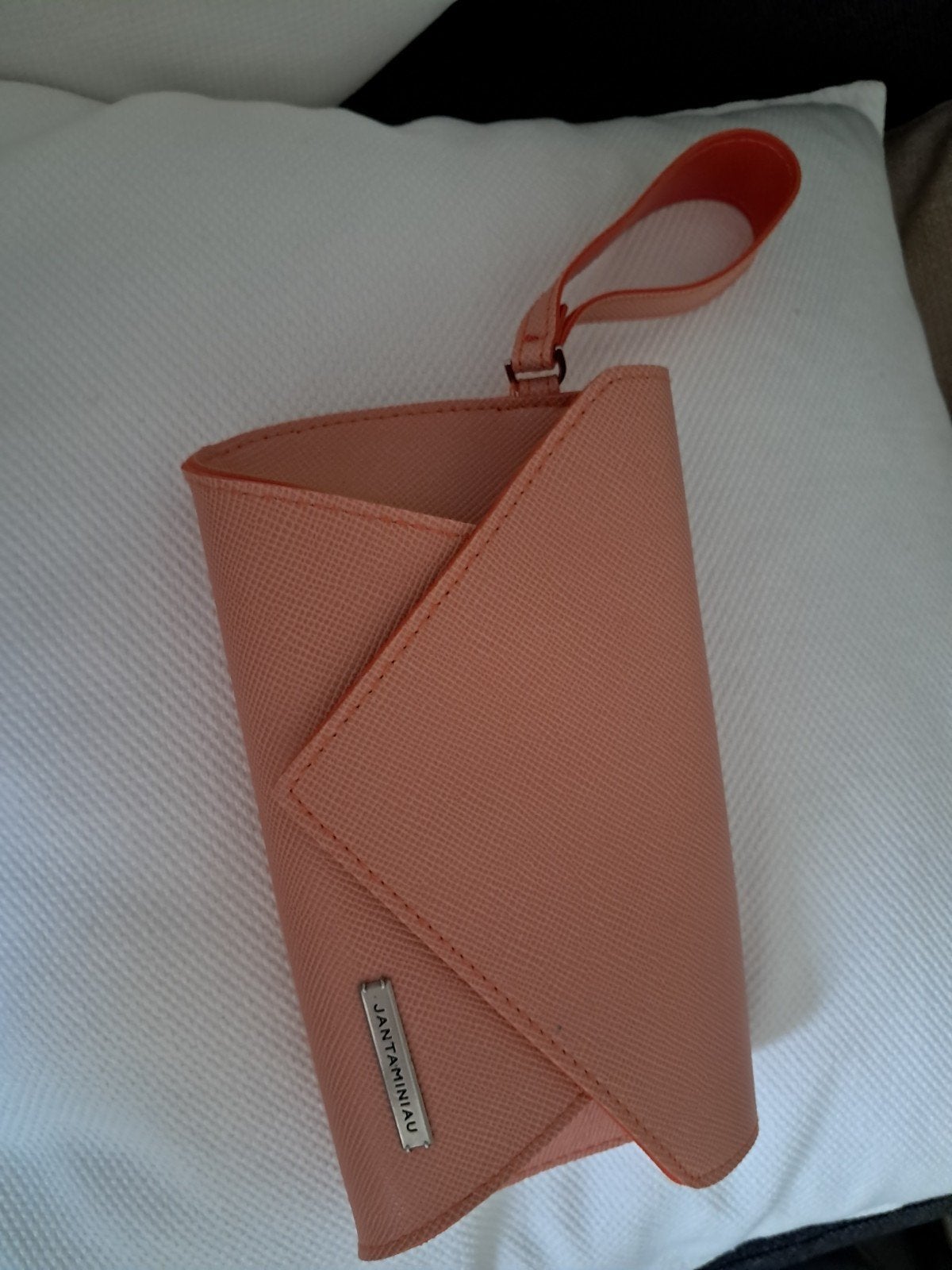 KLM JANTAMINIAU Clutch/Avondtasje - Perzik/Oranje, Ophalen of Verzenden