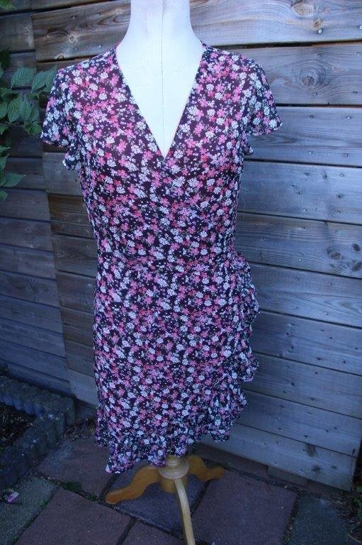 Wikkeljurk zwart/ kleur Freebird mt L Vaste prijs, Kleding | Dames, Zwart, Maat 42/44 (L), Ophalen of Verzenden, Zo goed als nieuw