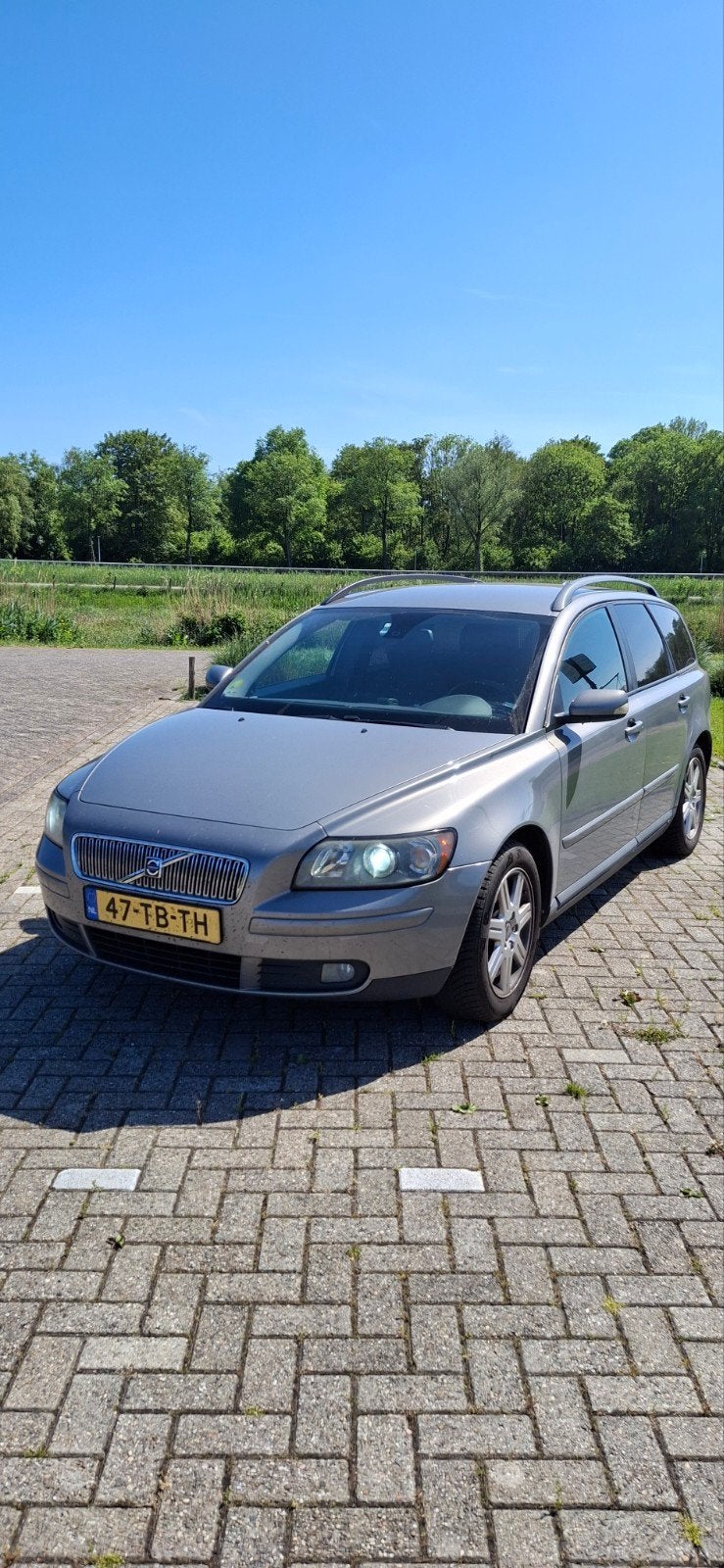 Volvo V50 2.4 140PK 2006 Grijs, Auto's, Volvo, 700 kg, Leder en Stof, Origineel Nederlands, Particulier