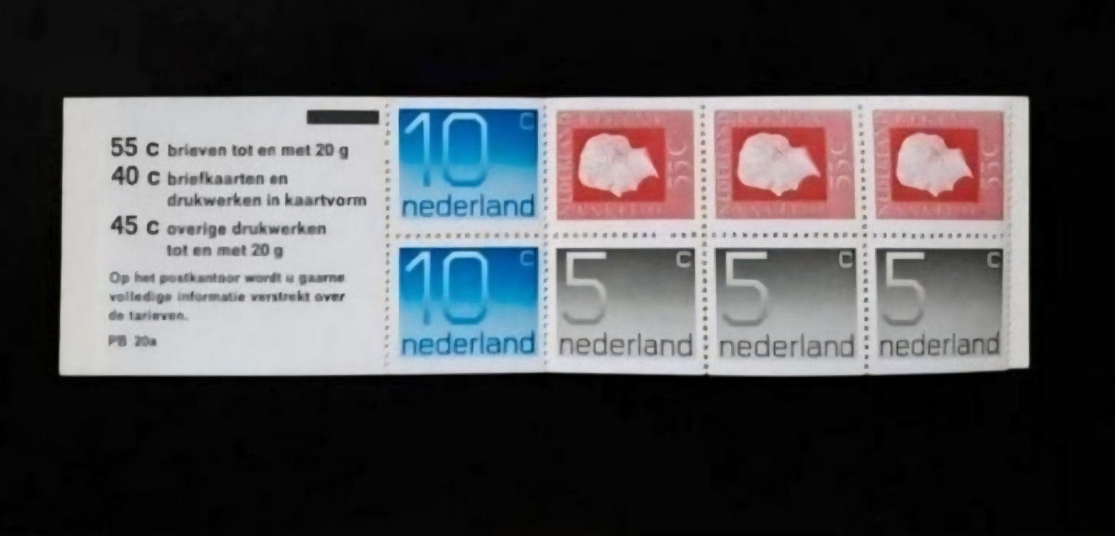 Postzegelboekje PB 20a postfris LEES!!!, Postzegels en Munten, Postzegels | Nederland, Ophalen of Verzenden