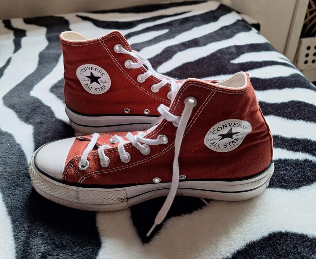 Converse All Star High Top Sneakers Rood, Kleding | Dames, Schoenen, Overige kleuren, Converse, Ophalen of Verzenden, Sneakers of Gympen