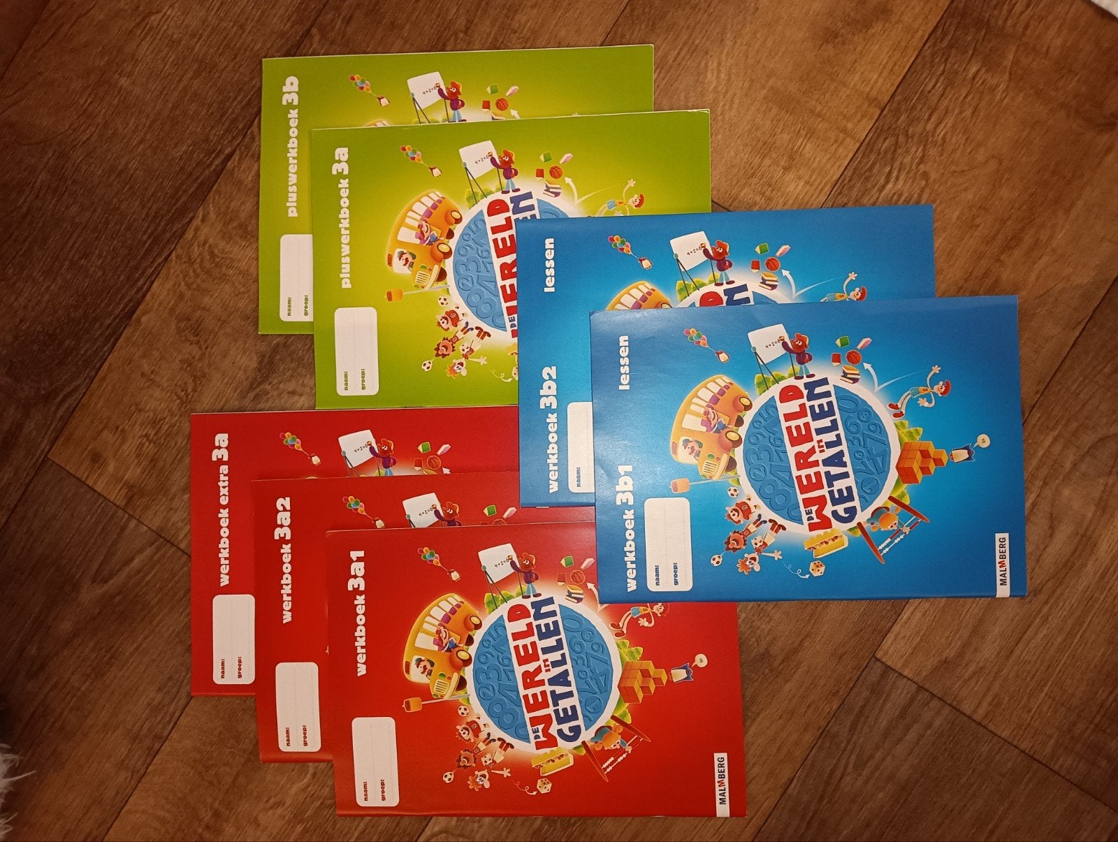 Nieuwe Malmberg Wereld Getallen rekenwerk boeken groep 3, Ophalen of Verzenden, Nieuw, Overige niveaus, Wiskunde A