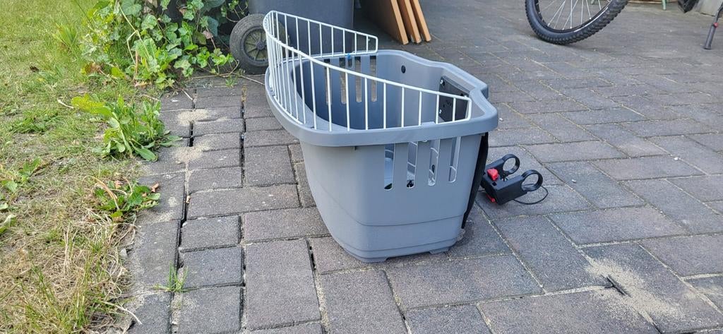 Hondenfietsmand Klickfix voor aan het stuur met riem, Ophalen, Zo goed als nieuw, Hondenkar