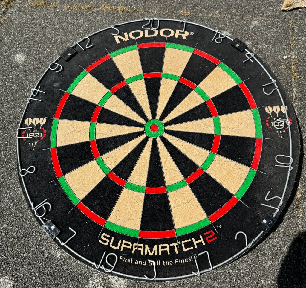 dartbord NODOR Supermatch 2, Sport en Fitness, Darts, Ophalen, Zo goed als nieuw, Dartbord