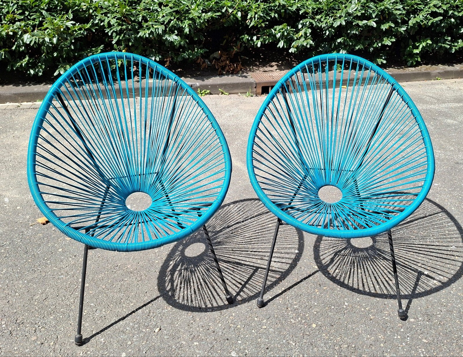 2 Acapulco Stoelen / Retro Draadstoelen, Ophalen, Zo goed als nieuw