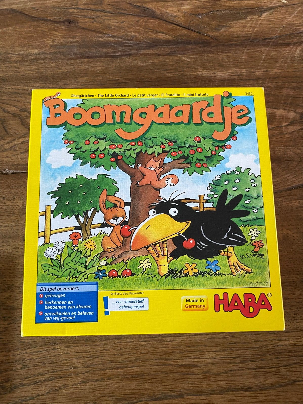 HABA Boomgaardje - Coöperatief geheugenspel, Hobby en Vrije tijd, Gezelschapsspellen | Bordspellen, Een of twee spelers, Ophalen of Verzenden