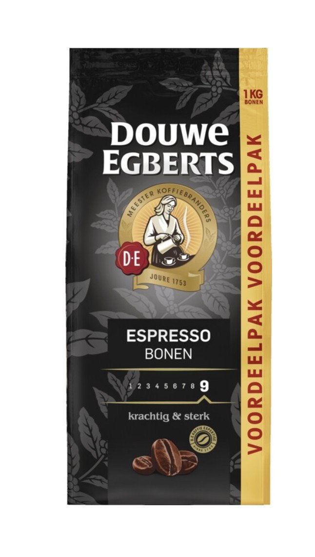 Douwe Egberts koffiebonen espresso 1 kg voor €12,50, Ophalen