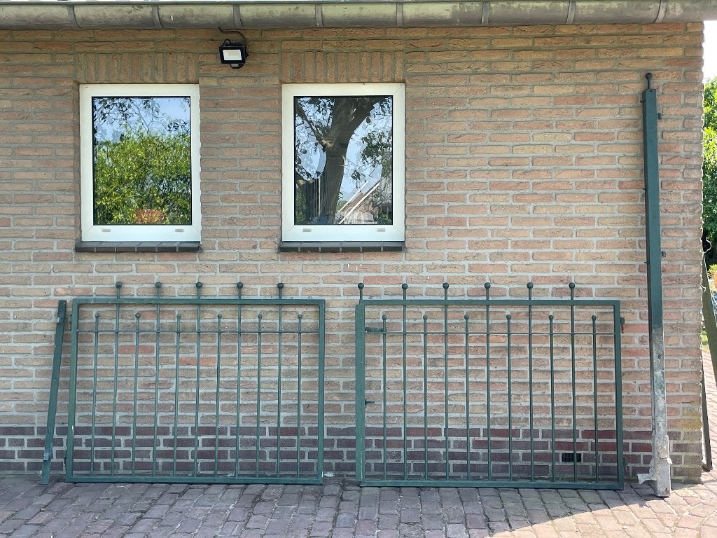 Poort dubbel en enkel, Ophalen, Overige materialen, Gebruikt, 100 tot 150 cm