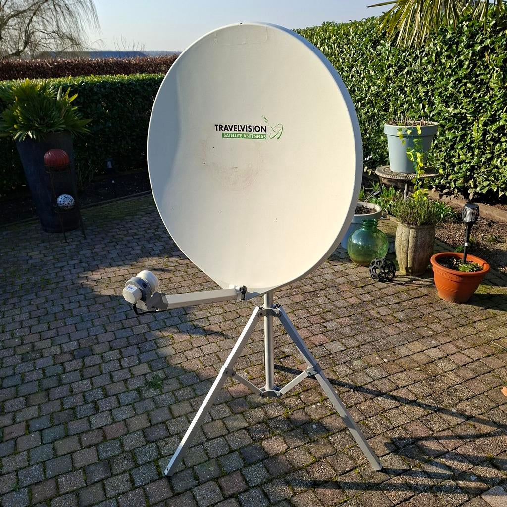 Travel Vision R7 Volautomatische Satelliet Schotelantenne, Audio, Tv en Foto, Schotelantennes, Ophalen of Verzenden, Zo goed als nieuw