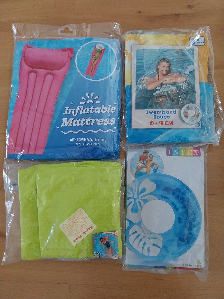 4x opblaas bed band hangmat, Ophalen of Verzenden, Nieuw