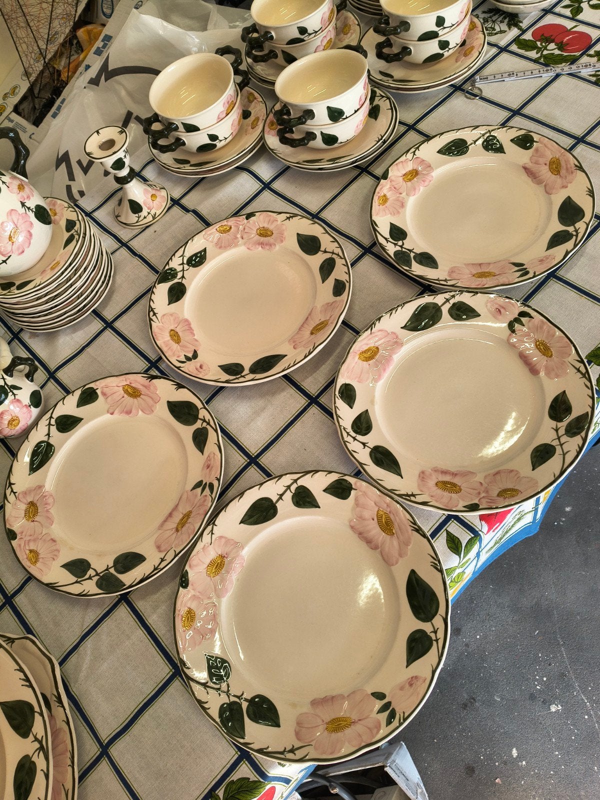 Villeroy & Boch Wild Rose dinerborden, Gebruikt, Keramiek, Villeroy & Boch, Vintage