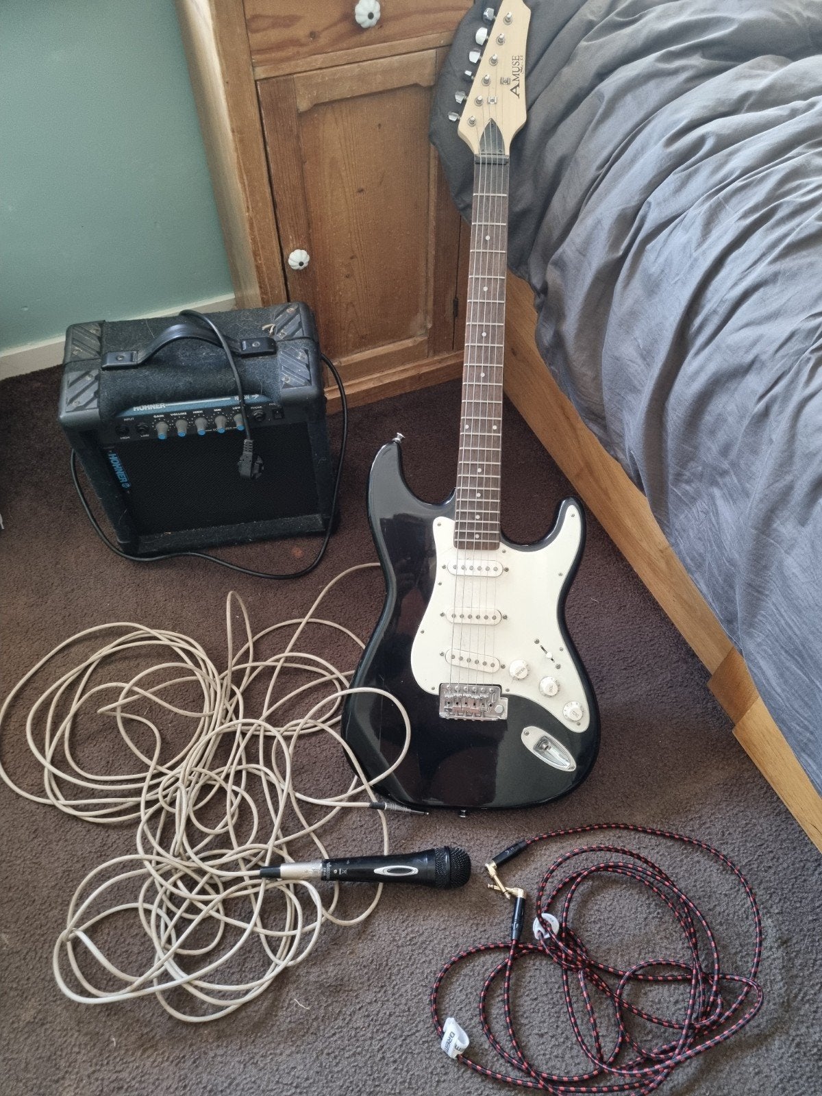 muziek maken?, Muziek en Instrumenten, Snaarinstrumenten | Gitaren | Elektrisch, Ophalen of Verzenden, Solid body, Overige merken