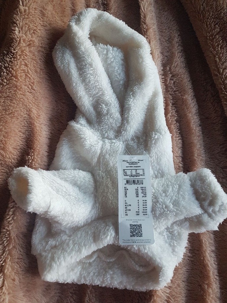 Nieuw Hunkemoller teddy honden trui capuchon xs chihuahua, Dieren en Toebehoren, Overige merken, Verzenden, Nieuw, Met capuchon