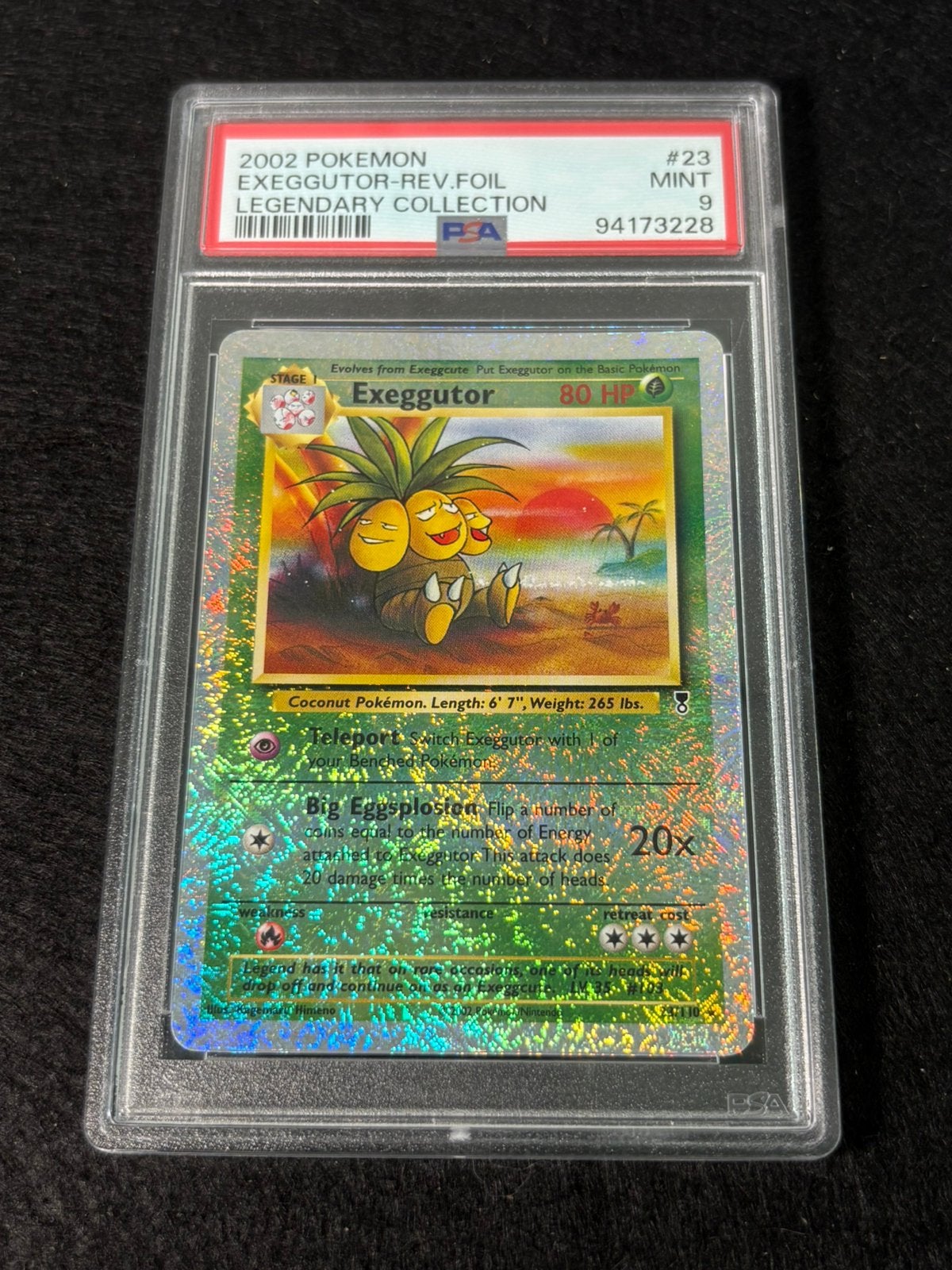 Exeggutor legendary collectie #23 psa 9, Ophalen of Verzenden, Zo goed als nieuw