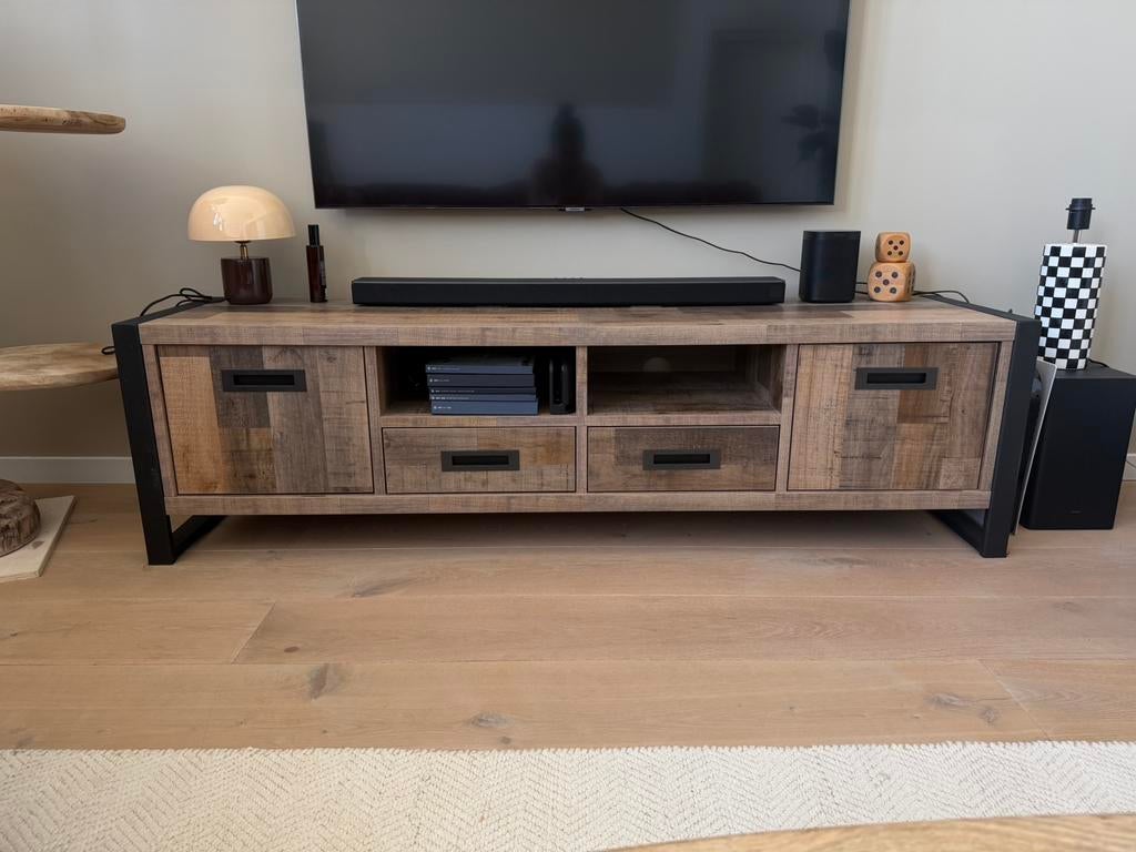 Tv meubel kast industrieel, Huis en Inrichting, Ophalen, Minder dan 50 cm, Zo goed als nieuw, 25 tot 50 cm