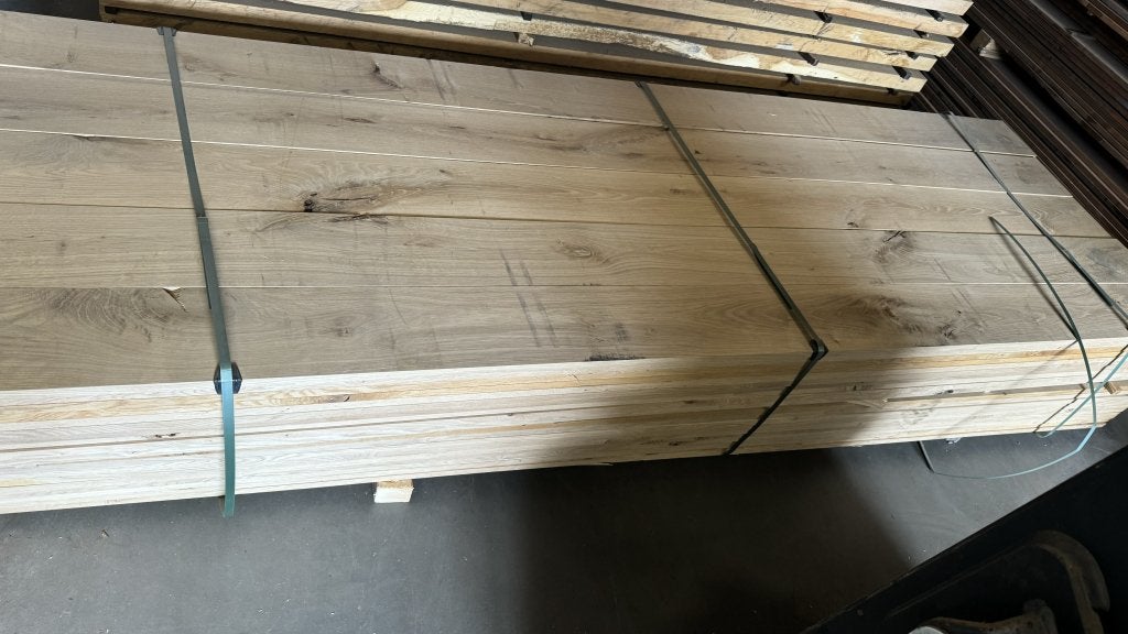 Eiken geschaafd, Doe-het-zelf en Verbouw, Hout en Planken, Minder dan 25 mm, Eiken, Nieuw, Ophalen of Verzenden