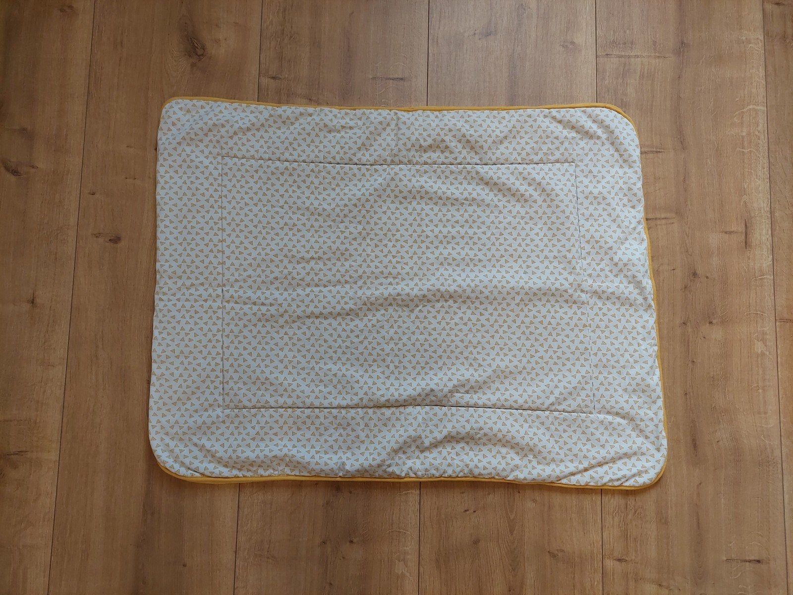 Okergeel boxkleed 73 x 93 cm, Ophalen of Verzenden, Gebruikt