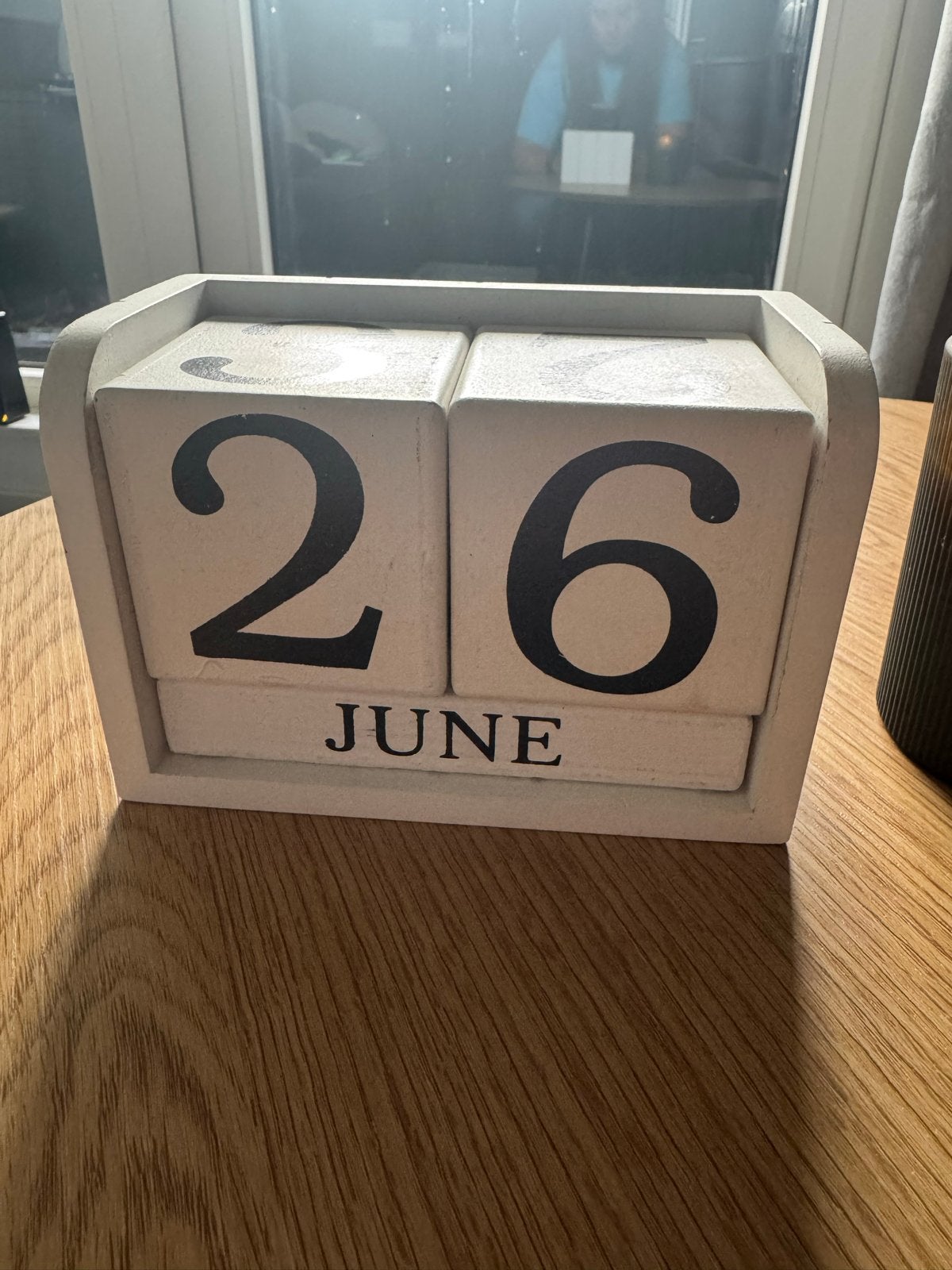 Datum blok decoratie, Ophalen of Verzenden, Maandkalender
