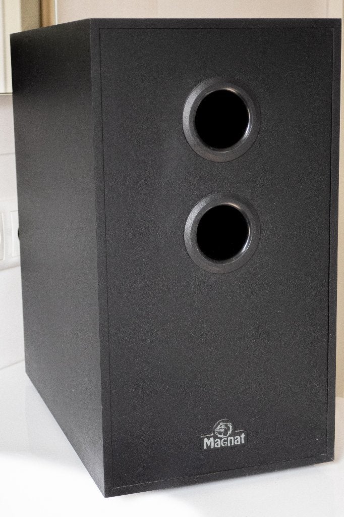 Magnat Cubus 5.1 Luidsprekerset met Passieve Subwoofer, Ophalen of Verzenden, Gebruikt, Subwoofer, Magnat