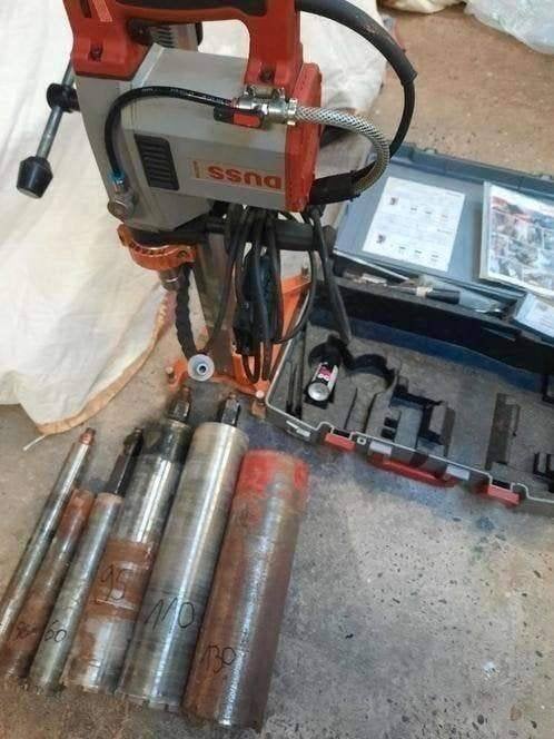 Duss diamantboormachines Dia 303w met statief  incl boren, Ophalen, 600 watt of meer, Zo goed als nieuw, Variabele snelheid