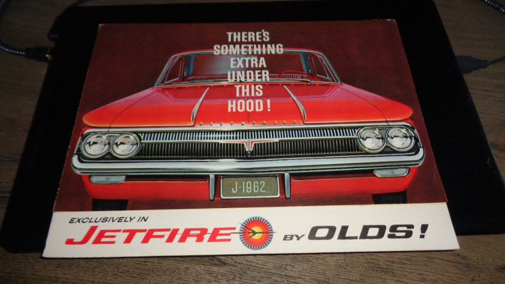 ZELDZAME USA Folder  OLDSMOBILE  JETFIRE  ,  1962, Verzenden, Zo goed als nieuw, Overige merken