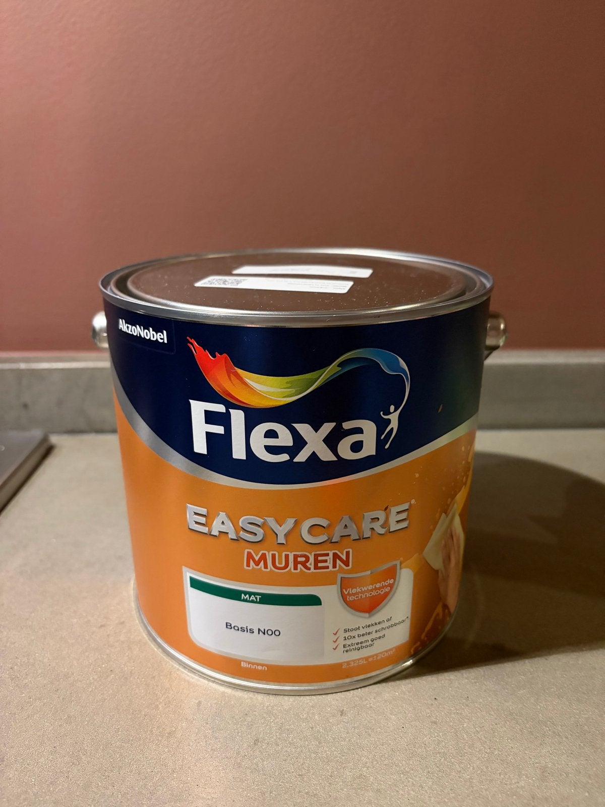 Nieuw blik Flexa Easycare muurverf mat Full Plum, Paars, Nieuw, Ophalen of Verzenden, Verf